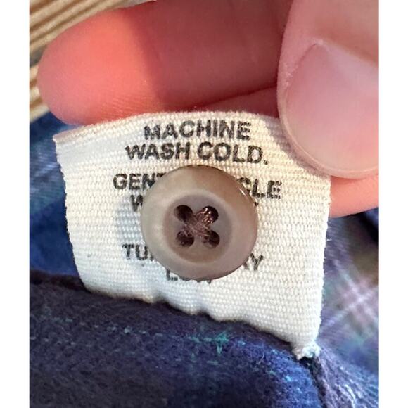 Dovetail Workwear Button Up Plaid Shirt Size XL Men’s Blue - Picture 4 of 8